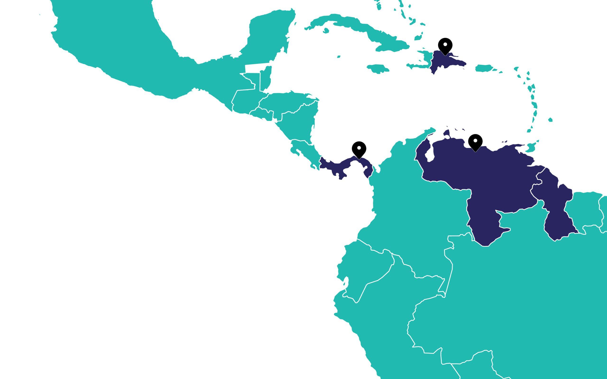 Mapa de operaciones Flety en Latinoamérica